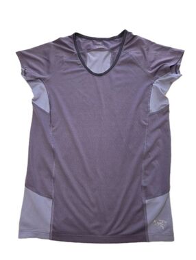 Arc'teryx Kapta SS T Shirt Women's Small Two Tone Purple Short Sleeve
